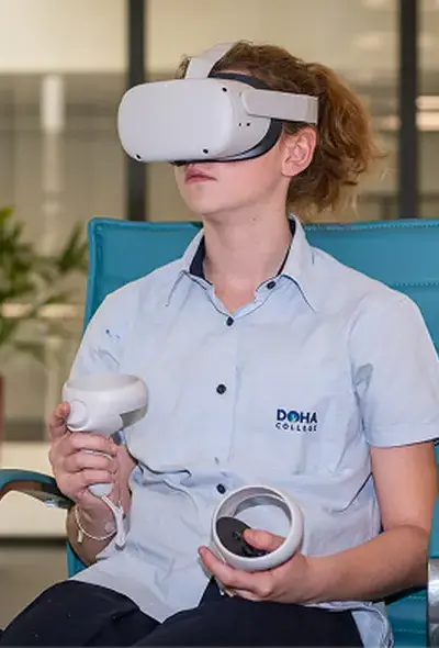 Student Playing VR