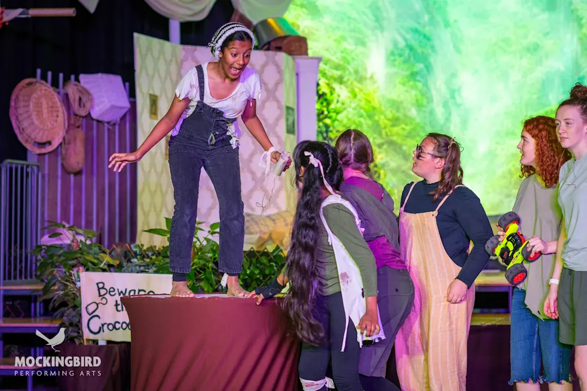 Students Performing in Play