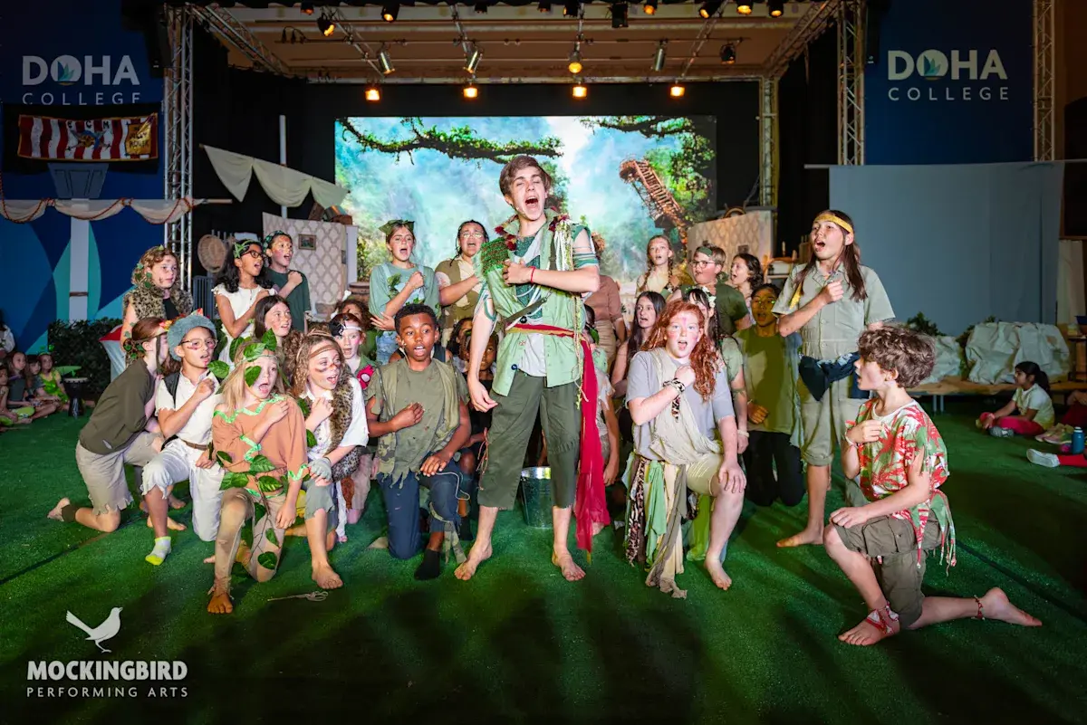 Students Performing in Play