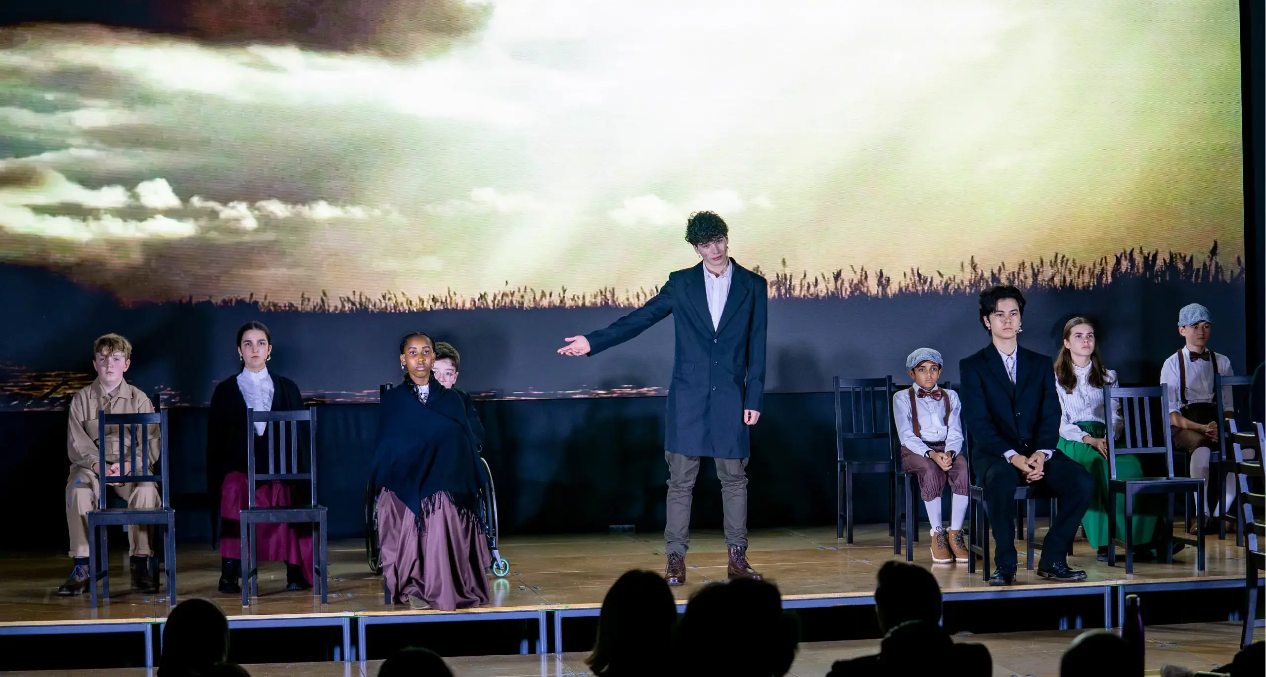 Students Performing in Play