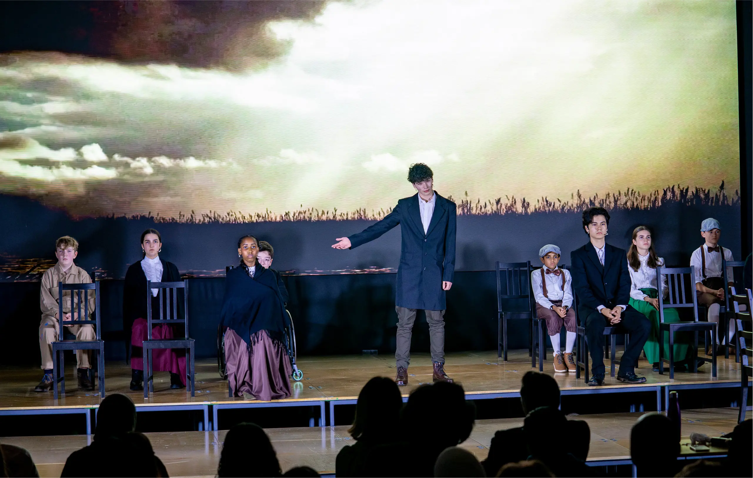 Students Performing in Play