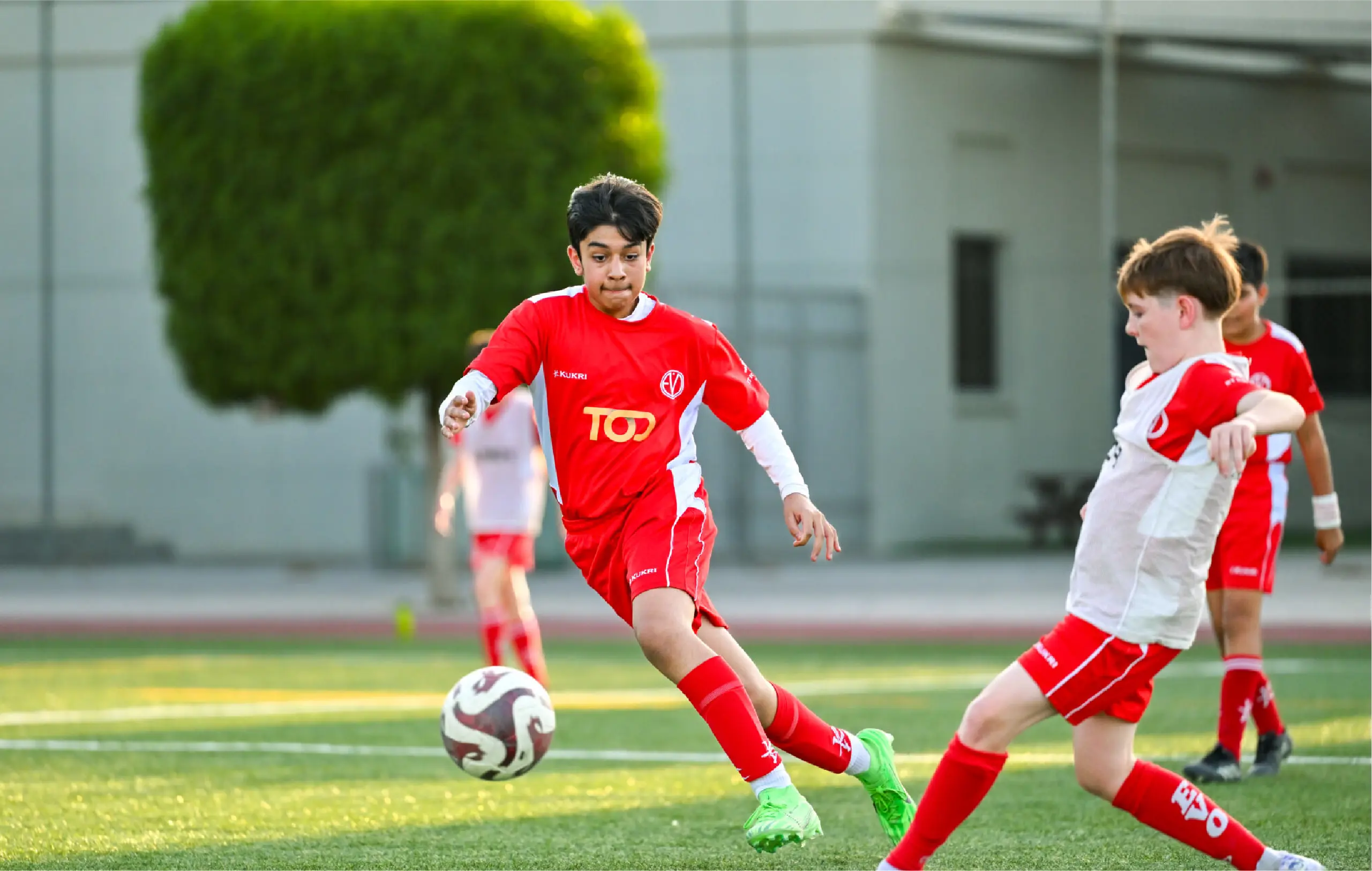 Students Playing Football