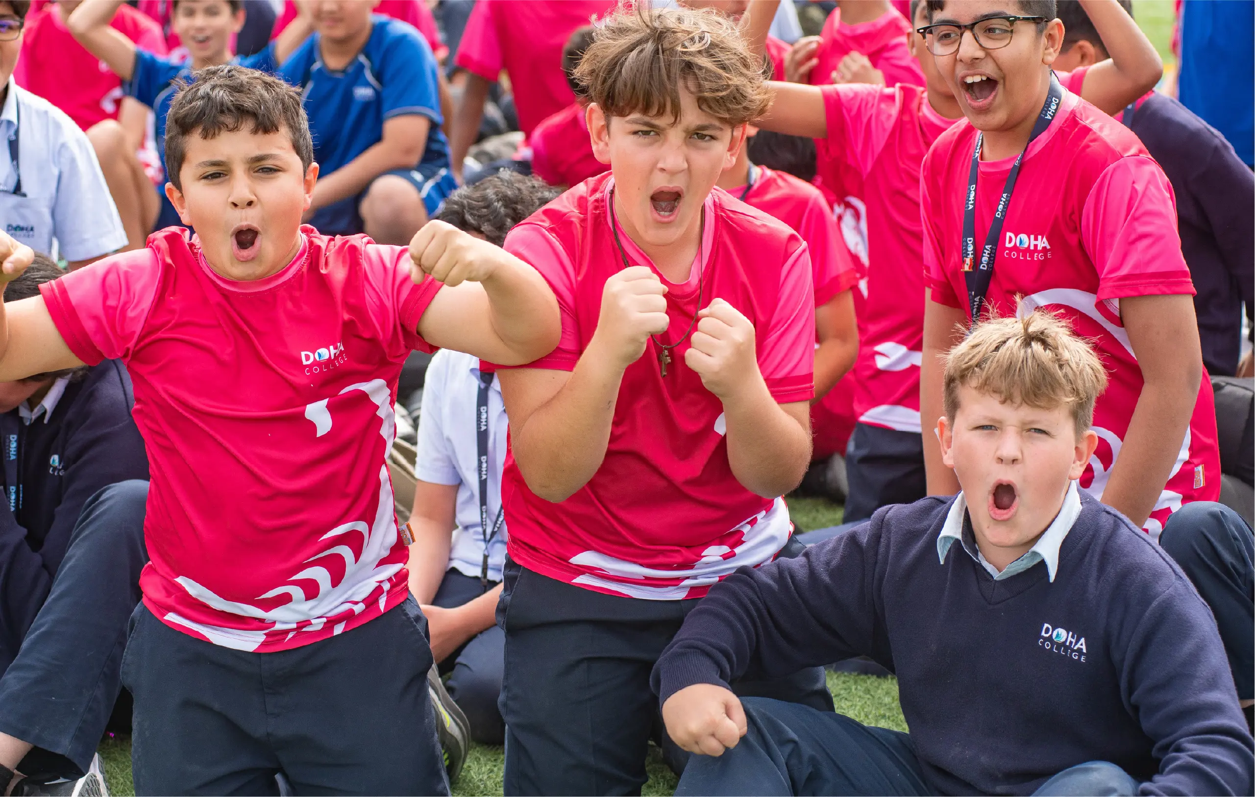 Doha Scorpion House Students Celebrating