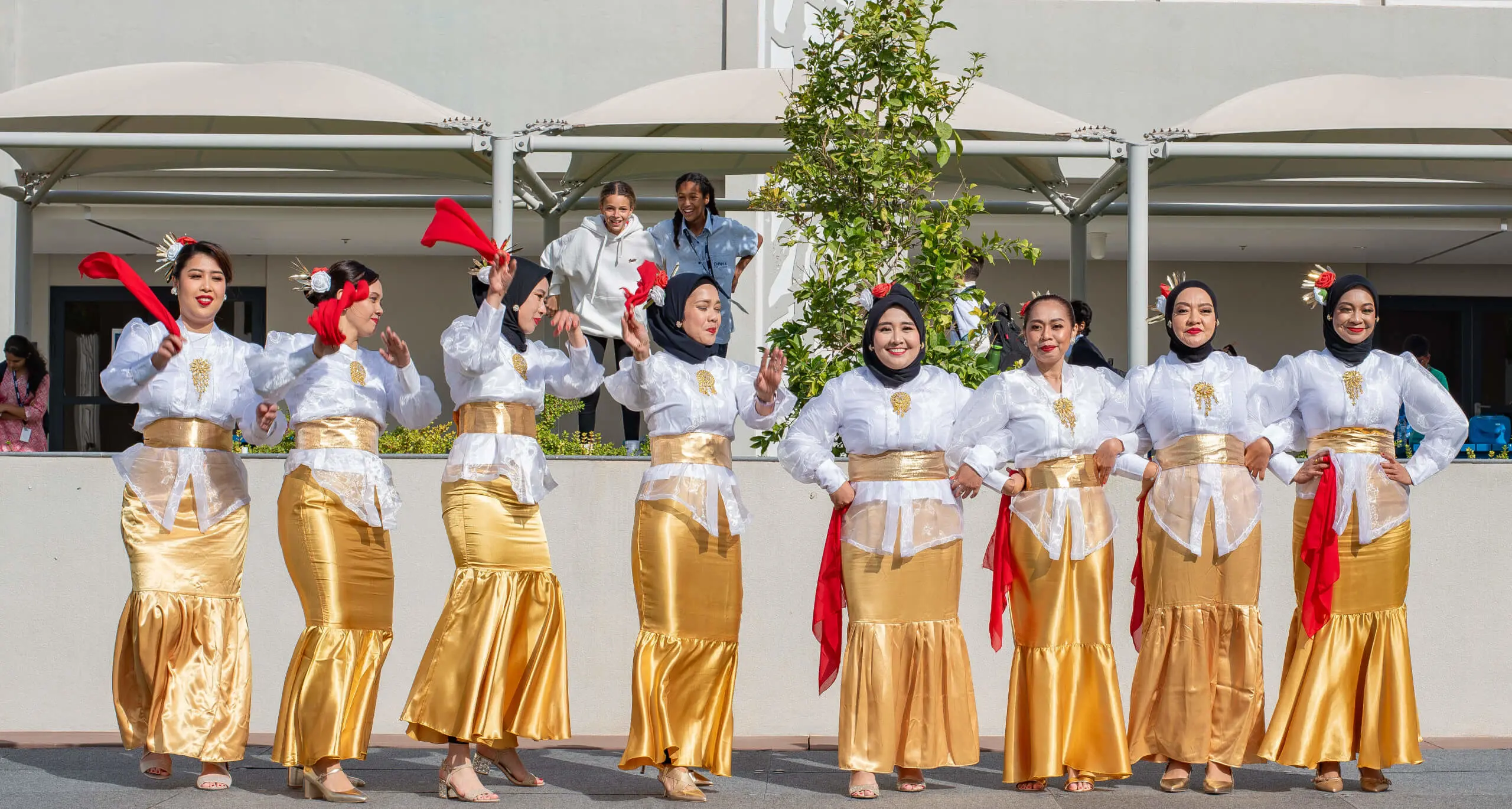 Students Singing in Performance