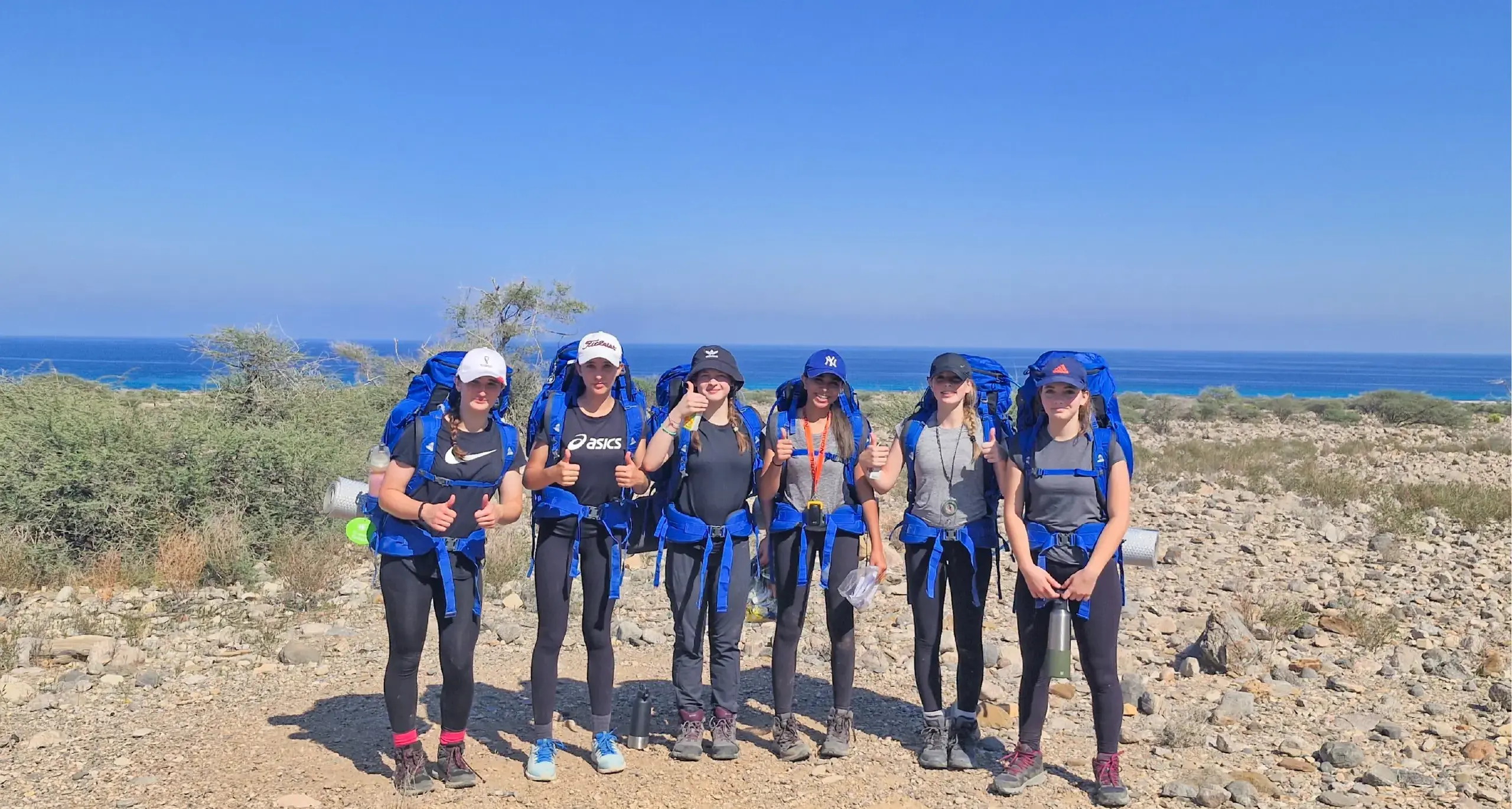 Female Students on Trip to Oman