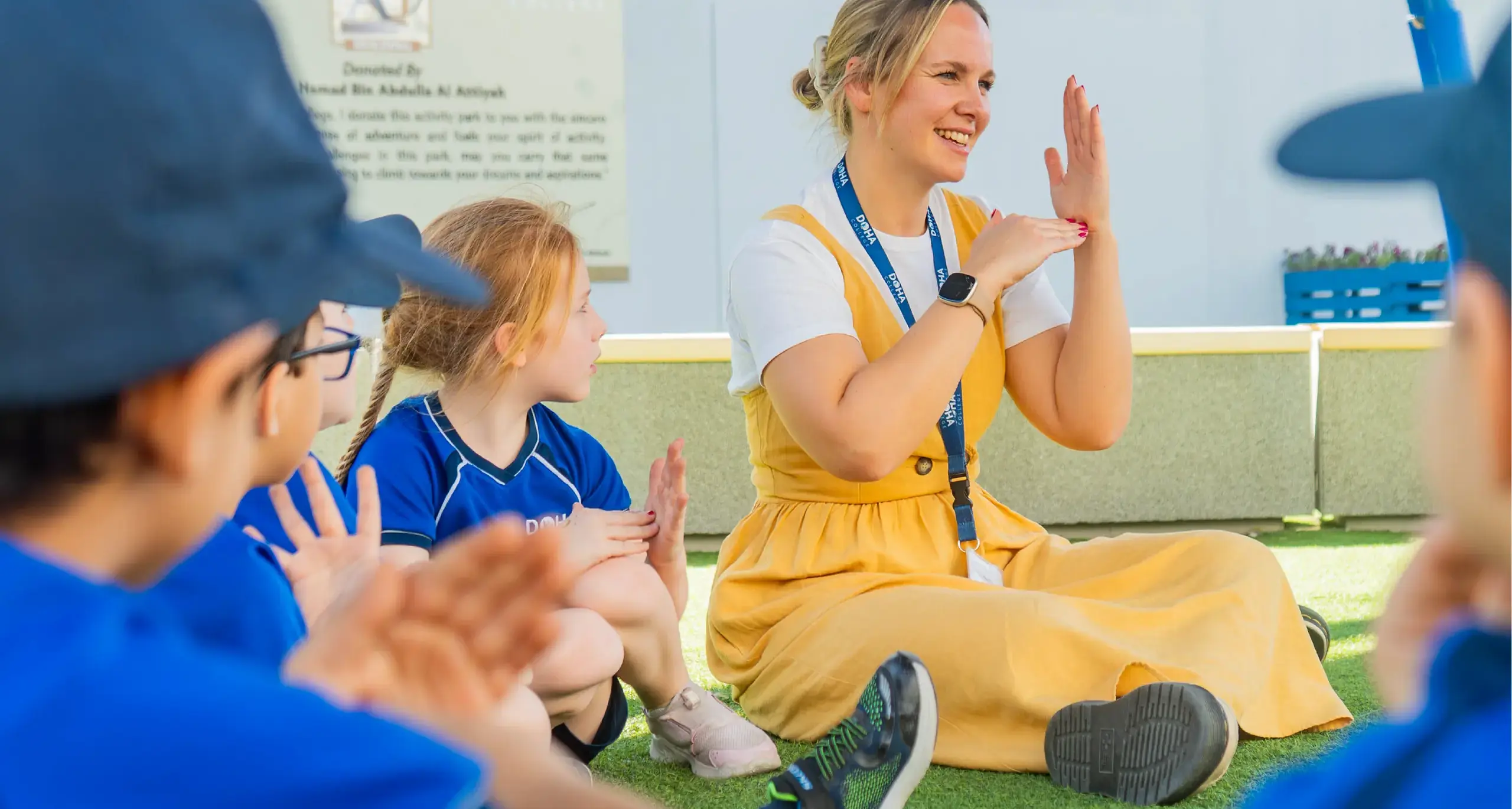 Teacher and Students Doing Classroom Activity