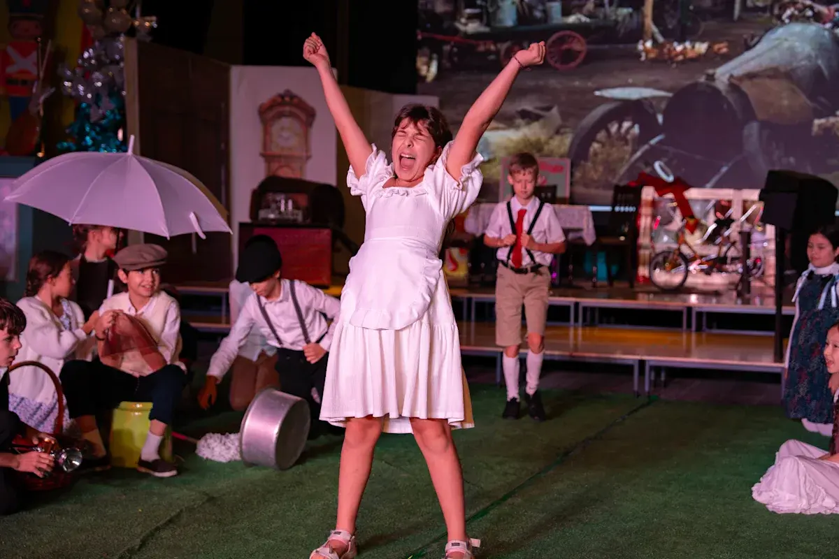 Students Performing in Play