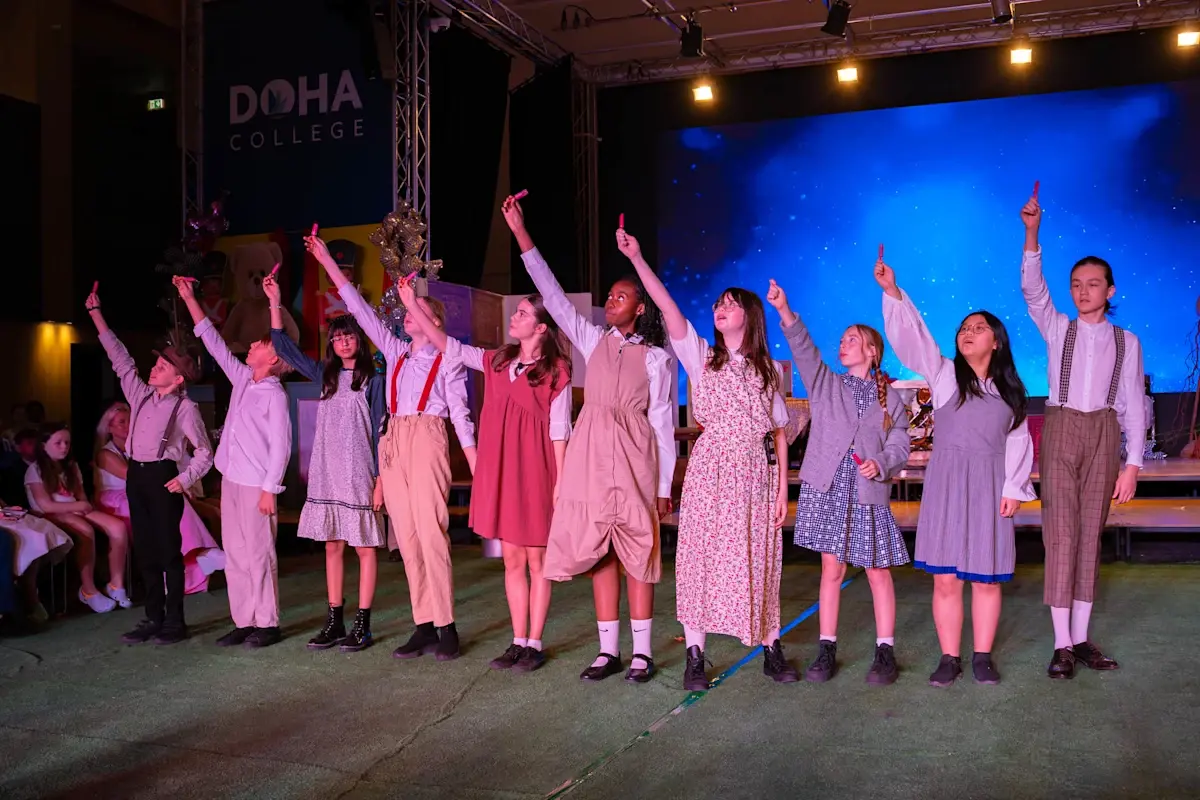 Students Performing in Play