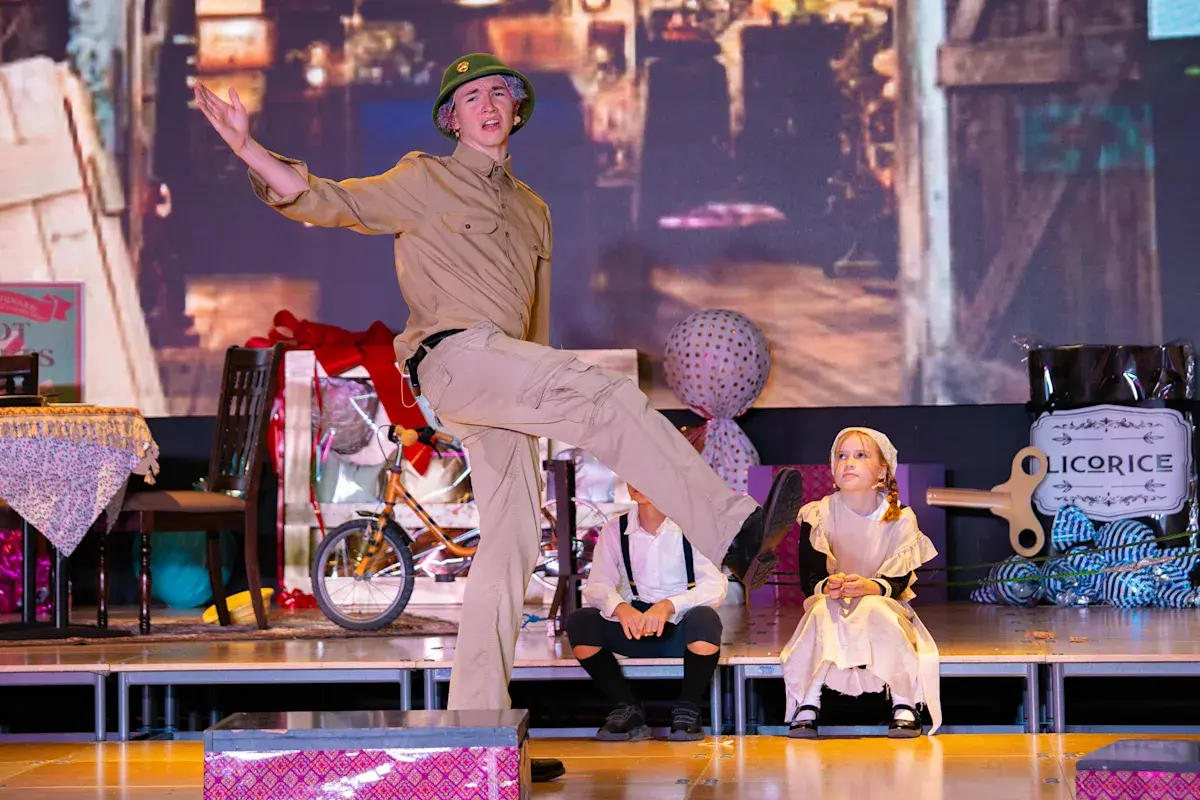 Students Performing in Play