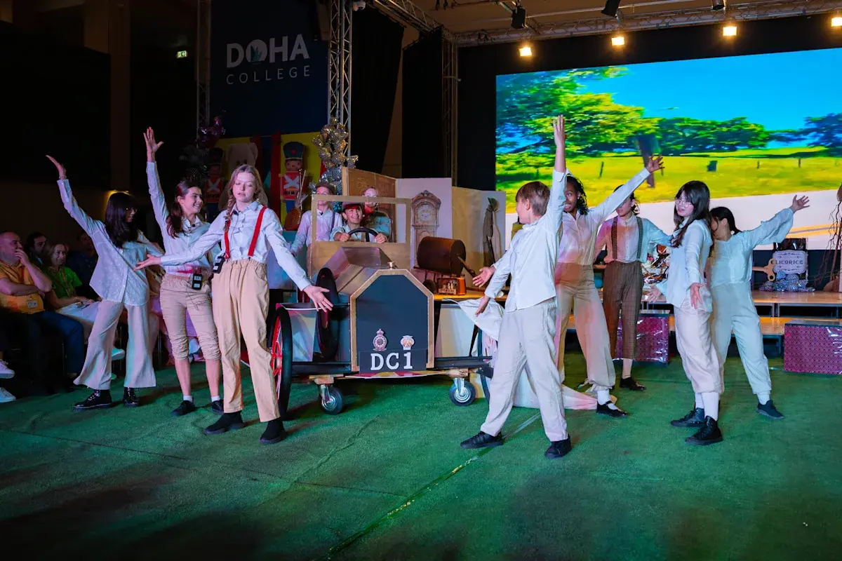 Students Performing in Play