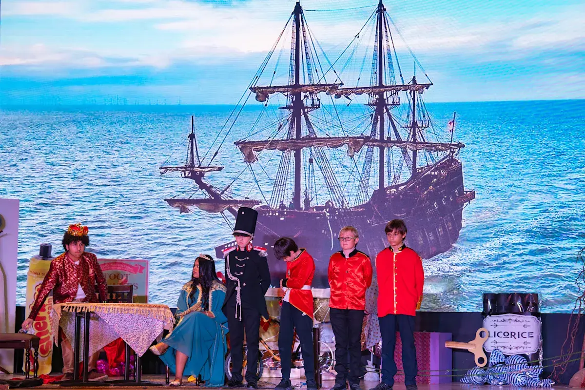 Students Performing in Play
