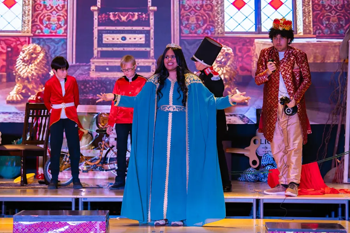 Students Performing in Play