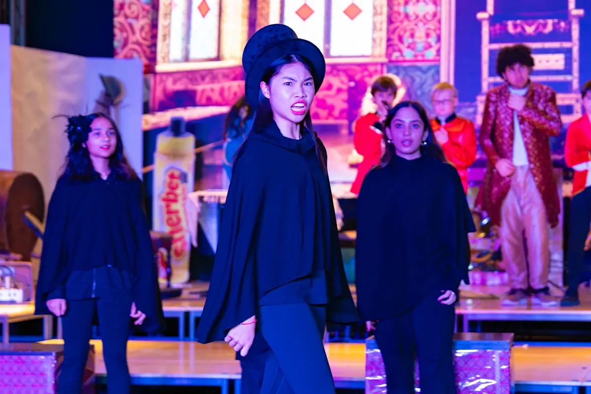 Students Performing in Play